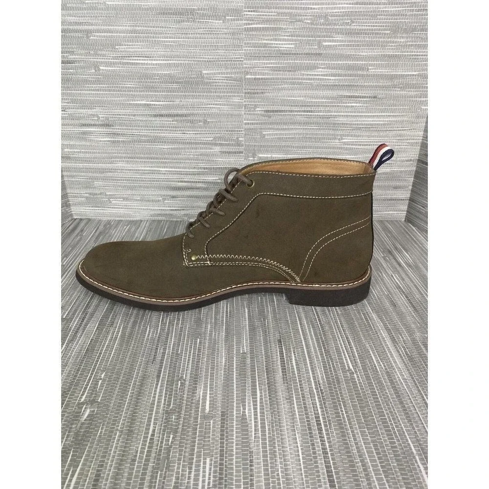 Tommy Hilfiger Mens‎ Goah Chukka Dark Brown Boots Lace Up Size 10.5